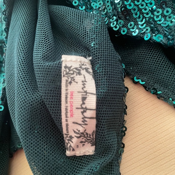 Free People Green Sparkly Dress - Picture 3 of 3